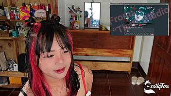 Exotiqfox Reacts To Scarlet Nights Harley Quinn Gangbang Hentai With Intense Solo Gooning Masturbation Session