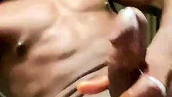 Got so horny i had to stroke my big cock to milk it out