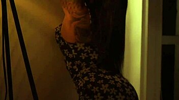 Oiled Latina Performs Striptease With Clothes Ripped And Kissing