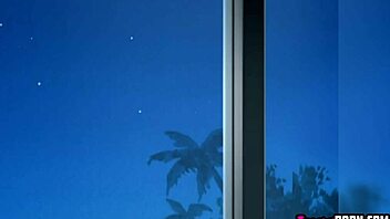 I seen the shy blue-haired girl get fucked at the resort