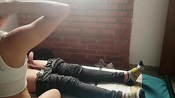 Feeling Intense Passion as Cute Wife Gives Blowjob with Wet Pussy Dripping