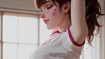 Think You Can Handle D.Va's Femdom Jerk Off Instructions in This Hentai?