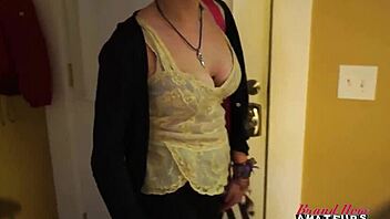 exotic micah rubs tits while sucking cock for cumshot in wild scene