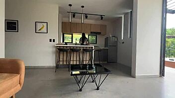 damn! tight pussy teen gets pounded hard while visitin’