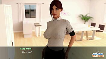 Feeling seductive in fishnets, unveiling curvy body