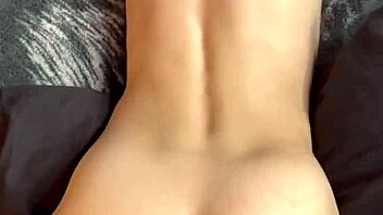 Intense creampie with skinny German MILF standing.