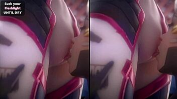 Think You Can Handle D.Va's Femdom Jerk Off Instructions in This Hentai?