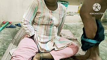 Desi Indian wife, let's bang hard with neighbor boys!