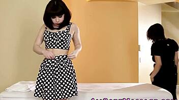 lesbian babes share intimate oral moments