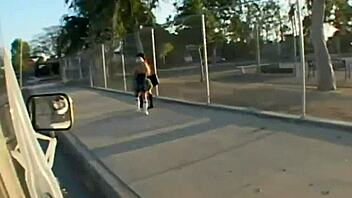 Two Sexy Cheerleaders Share Big Hard Cock in Threesome Blowjob