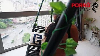 Street Vendor Ravished By Young Whore's Curves