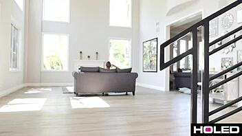 Maya Bijou's Skinny Asshole Filled with Anal Creampie in Doggystyle