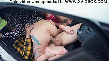 Tattooed Teen 18+ Gets Fucked Hard In The Car!