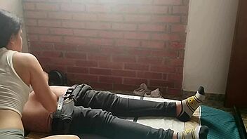 Feeling Intense Passion as Cute Wife Gives Blowjob with Wet Pussy Dripping