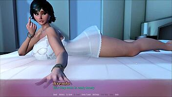 Stepmom Teases Me While Jerking Bottle in Summer Hentai Game