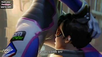 Think You Can Handle D.Va's Femdom Jerk Off Instructions in This Hentai?