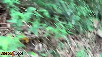 a tattooed young woman meets a stranger in the forest after smoking a joint and they end up having passionate sex together