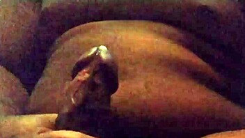 Intense solo shower session with massive black cock leads to explosive cumshot
