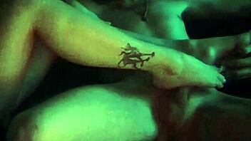 sexy oiled footjob for stepbrother with toe licking