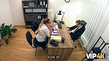 Vip4k czech casting interview leads to fast cum with tight pussy big tits