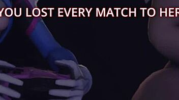 Think You Can Handle D.Va's Femdom Jerk Off Instructions in This Hentai?