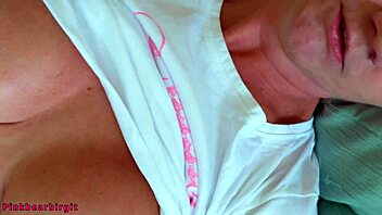 milf tattoos through multiple orgasms with huge toys, moaning loudly in homemade close-up.