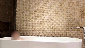 Bath Time Fun at Luxury Hotel