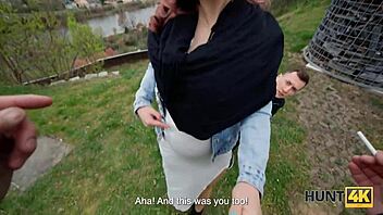 Rebecca Volpetti performs solo masturbation gonzo style.