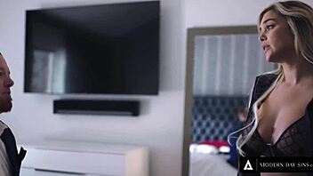 Petite teen Eliza Ibarra pranks Ricky Spanish with POV blowjob and ass fucking