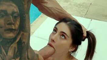 outdoor pool scene with tru kait