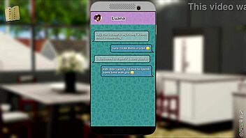 Exploring the inn in this adventure game