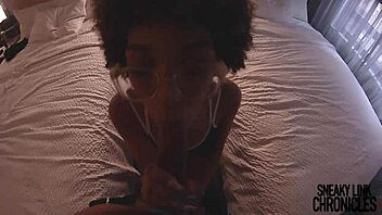 Slim thick redbone nerd rides monster cock in sneaky link chronicles