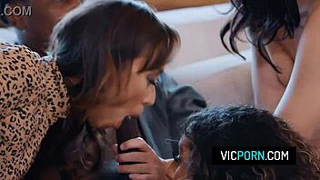 Whitney Wright Christy Love Liv Revamped Interracial Foursome Blowjob