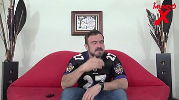 She sneaks in to bang her friend's stepdad after his workout.