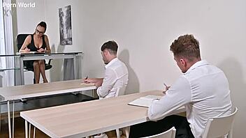 Headmaster Perry Starts Wild DP Gangbang in Office GP3088