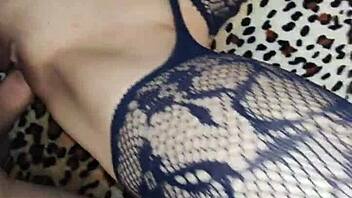 behind the scenes of amateur homemade porno with milf in lingerie