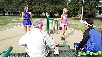 dolly leigh sucks on that huge matured cock