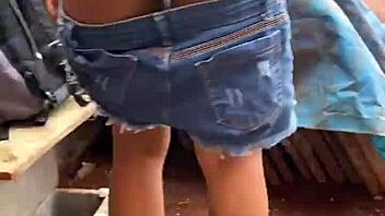 latina cutie gets anal fucked by bricklayer on street after school... so wild! 😏