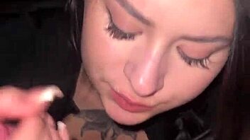 Big Dose for Her Throat - Swallow and Gagging in Public