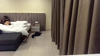 Hidden cam catches cheating Tinder slut riding me hard