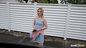 candy lane loves every second on bang bus getting messy facial