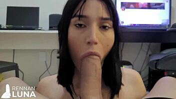 young girl squirts from anal play