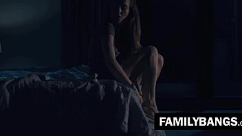 Want to lick my stepsister karla kush's wet pussy in romantic night?