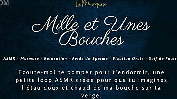 french girl gives dirty talk blowjob asmr