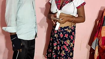 Desi chubby bhabhi gets naughty with boss in hotel room! 😈