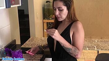 Fellatio on an 8.Ass.Brazilian babe in a sheer dress