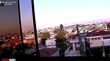 Bodybuilder Carlos Tempts Young Latina in Anal