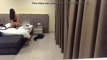 Hidden cam catches cheating Tinder slut riding me hard