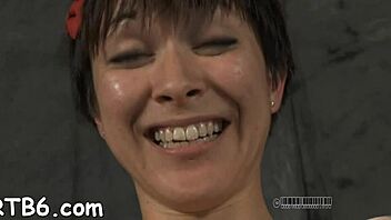 Nasty Slut Bound Tight in Wet Rope Thraldom Scene