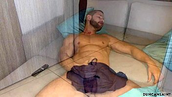 She caught me jerking with her panties on. Didn't think she'd be home to see this big ass moment.